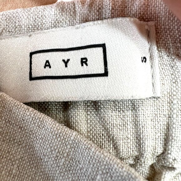 AYR Al Fresco Womens Linen Pants Beige Size Small - Picture 8 of 11